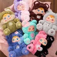 Samuel Bear Critical Hit 400% Series Cute Vinyl Plush Doll Blind Box Backpack Charm Pendant Collection Pillow Trendy Toy Gift