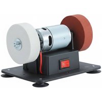 Mini Electric Bench Grinder Space-Saving Size Mini Bench Grinder Small Polishing Machine Variable Rotation Regulation