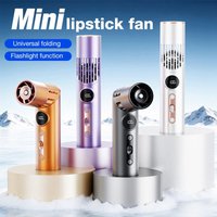 100 Speed Mini Handheld Fan, Type-C Rechargeable Pocket Fan with LED Light