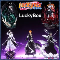 Bleach Cute Anime Blind Box Figures Chibi Soul Reaper PVC Mini Doll Collectible Gift Toy