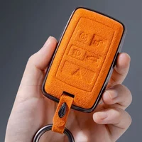 Zinc Alloy Fashion Chamois Car Key Case Cover for Land Rover Range Rover Sport Evoque Discovery 3 4 5 Car Accessories Part