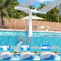 Dual Spray Water Fountain Adjustable Waterfall Pool Sprinkler Creative Swimming Pool Sprayer Fountain Swimming Pool Accessories