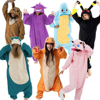 Kostiumy Cosplay Pokemon Kigurumi Onesie Snorlax Jigglypuff Umbreon Gengar Halloween Dorosły Anime Bulbasaur Piżamy