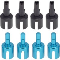 4pcs Metal Gearbox Joint Cup Differential Cup Diff Cup for Tamiya TT01 TT02 TT01D TT01E DF-02 M05 M06 1/10 RC Car Upgrade Parts