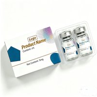 Custom Peptide Packaging Boxes,Inserts & Labels Set for 3ml 5ml 10ml Vials,5mg Ampoule Bottles