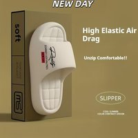 High Elastic Air-sensitive Thick-soled Slippers for Summer Wear, Soft-soled Non-slip Sandals Are Unisex for Home Bathing
