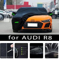 Housse de protection complète pour AUDI R8, protection extérieure, housse anti-neige, pare-soleil, imperméable, anti-poussière, accessoires extérieurs pour voiture