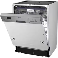 8 Wash Programs 14 Place Dishwasher Setting LED Control Display Electric Built-In Dishwasher for Household Hotel Use