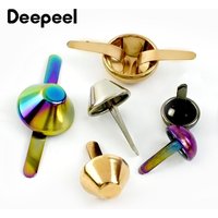 50/100Pcs 10-15mm Metal Buckles Purse Bottom Protect Two-legged Feet Rivets for Handbag Collision Studs Spike DIY Acccessories