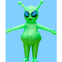 AliExpress 2025 inflatable costume Halloween costume alien role-playing prop performance big eyed cycling space alien costume funny prop co