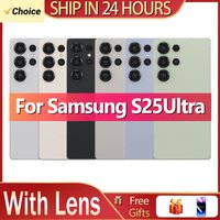 For Samsung Galaxy S25 Ultra Battery Back Cover Glass Panel Rear Door Housing Case Camera Lens Replace
