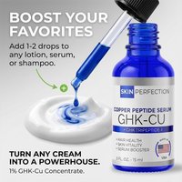 1% GHK-Cu Serum Copper Peptide Deeply Nourishing Enhance Skin Elasticity Firming Essence Antioxidant Anti-Wrinkle Facial Glowing