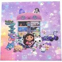 20pcs / Lot Gabby's Dollhouse Paper Napkins Paper Tissues Party For Kids Birthday Party Decor