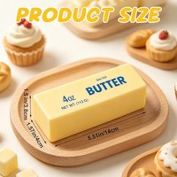 Butter Squishy Slow Rebound Stress-Relief Toy - Brand new, realistic butter stick squeeze, soft PU foam depresses anxiety