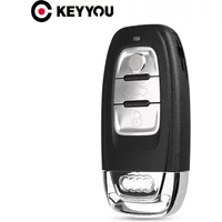 KEYYOU 3 Buttons Car Key Case Cover For Audi A4l A3 A4 A5 A6 A8 Quattro Q5 Q7 A6 A8 HU66 Blade Insert Key