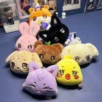 Q Version Ateez Portable Small Plush Hanging Collectible IP Peripherals Unique Design Creative Mini Decorative Supplies