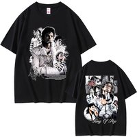 Awesome Michael Jackson King of Pop Graphic T-shirt Men Women Fashion Vintage Rock T-shirts Men's Gothic Punk Oversized T Shirts
