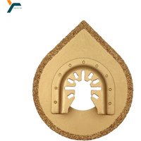 88mm Oscillating Multitool Triangle Carbide Rasp Saw Blade Grind Blade Water Droplet Shaped Grinding Disc Trimming Machine Blade