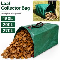 Large Garden Leaf Collector Bag Foldable Yard Waste Scoop Bag for Lawn Leaves Grass Clippings Outdoor Cleanup Storage Autumn