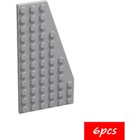 6pcs 30356 Right Wedge Plate 6x12 - MOC Building Blocks Parts Compatible with Major Brands for Car Ship Airplane Models