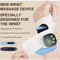 Electric Hand Massager EMS Microcurrent Cordless Wristband 10 Mode Vibration Massage 29 Level Wrist Massager Wrist Support Brace