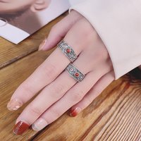 Buyee 925 Sterling Silver Flower Ring Finger Elegant Open Ring for Women Fashion Party Fine Jewelry Circle Gift with Box