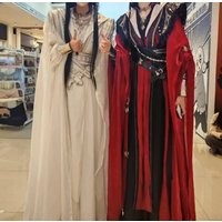 Tian Guan Ci Fu Chinese TV Series TGCF Xie Lian Hua Cheng Cosplay Costume Hua Cheng white cosplay Dress Hanfu Full Set