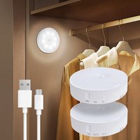 LED Rechargeable sous armoire lumières capteur de mouvement veilleuse lampe intelligente escaliers placard garde-robe cuisine lumière chambre décor