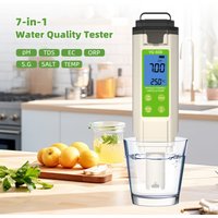 2025 New 7-In-1 Water Quality Tester YG-600 pH TDS EC ORP Salinity Temperature Digital Tester for Pool Aquarium Hydroponics