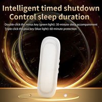 Bluetooth 5.4 Bone Conduction Sleep Speaker Under Pillow Dual Bone Conduction Speaker Playback Auto Shut Off Portable Sleep Aid