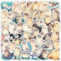 10/50PCS Cartoon Seal Sticker Cute Animal Graffiti Waterproof Decal Kids Toy Gift for Stationery Box Water Cup Guitar Luggage