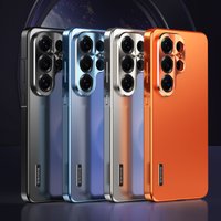 Case For Samsung Galaxy 26 Ultra Plus S25 S24 S23 Ultra Magnetic Close Aluminum Frame Plastic Back Metal