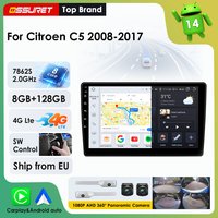 2Din Android Auto Autoradio für Citroen C5 III 2008 - 2017 Multimedia-Videoplayer DSP RDS Wireless Carplay GPS-Navigation Stereo-Audio 7862 4G Wifi Bluetooth Smart Screen