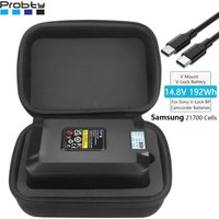 V Mount Battery Power Bank 14.8V 13000mAh V Lock V Shape Li-ion Battery w PD 9V/12V Fast Charging For Sony camera DSLR 192wh