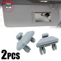 2x Car Interior Sun Visor Clips Bracket Hook For Audi A1 A3 A4 A5 A7 Q3 Q5 B6 B7 B8 S4 S5 RS4 TT Exeo Gray 8E0857562A 8U0857562A