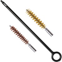GUGULUZA 3/6Pcs Set 9MM Pistol Cleaning Kit Brass Bristle Bore Brush Nylon Rod for Universal .38Cal.357Cal Handgun Revolvers