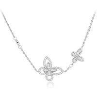 2026 New Fashionable Hollow Butterfly Necklace Suitable for Women's Jewelry Wedding Gifts
