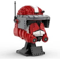 Moc 754pcs Star Battle Commander Fox Helmets Model Building Blocks Bricks Diy Education Assembly for Kids presents