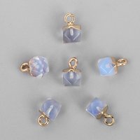 1PC Hot Sale Healing Reiki Raw Opal Stone Pendants Natural Opalite Mineral Pendants Fit Jewelry Making DIY Necklace Earrings