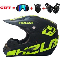 Kask motocyklowy motocrossowy dla mężczyzn i kobiet, kask do ATV, motocrossu, MTB, DH, wyścigowy, crossowy, Capacetes. W zestawie 3 sztuki w prezencie.