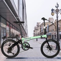20-Inch new three-fold variable-speed disc brake for adults unisex ultra-light portable student bicycl
