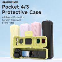 Sunnylife Protective Shell Case For DJI Osmo Pocket 4 Camera Gimbal Compact Storage Box With Lanyard For Pocket 4 Accessories
