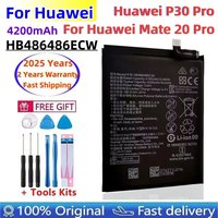 2025 100% Original High Quality 4200mAh HB486486ECW Mobile Phone Battery For Huawei P30 Pro Mate20 Pro Batteries+Free Tools