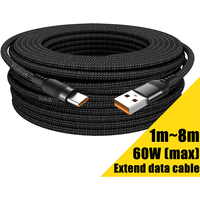 Przedłużacz USB Typu-C 3M 5M 8-Metrowy Kabel Szybkiego Ładowania Micro USB Android Do Telefonów Huawei Xiaomi Vivo Oppo I Leeco