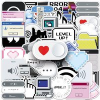 50Pcs 404 Network Error Java DIY Stickers Funny Programmer Internet MEME Sticker Scrapbooking Phone Luggage Waterproof Decals