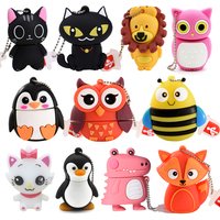 Jaster niedlichen Stift treibt USB 2,0 rosa 32GB u Scheibe schwarze Katze 16GB 8GB 64GB hohe Speicher Stick Geschwindigkeit Mädchen Cartoon Student Fuchs Geschenke