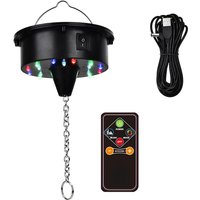 Rotating Disco Ball Motor Lights With Remote,18 Leds For 12 16 20 24Inch Mirror Ball Rotator(Notincludedball)