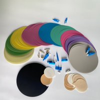 50pcs polishing film 0.5µm 3µm 9µm - 60µm for optic fibre connector abrasive paper diamond lapping pad 127mm 5 inches