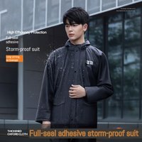 Men's Motorcycle Raincoat Suit Adult Full Body Waterproof Riding Rainstorm Proof Thickened Split Length Raincoat for Men