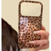 Gold Leopard Fashion Women INS Phone Case for iphone 17 Air 16 15 14 13 11 12 Pro Max 7 8 Plus X XS XR SE 2022 2020 16e Cover